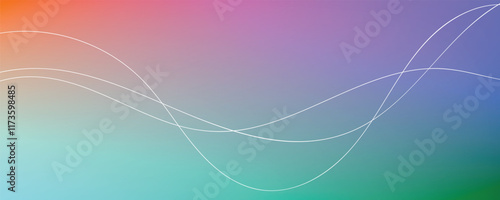 Christmas abstract background with snowflakes and laser beams Shiny neon lines template - northern lights glowing blur lines
