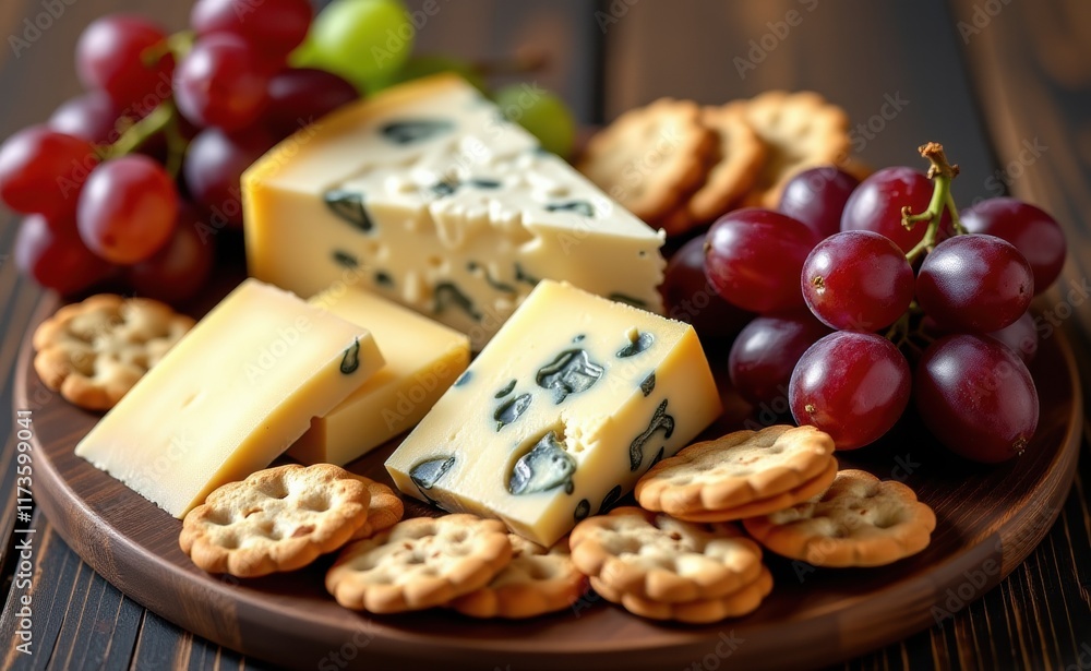 A selection of artisanal cheeses, including a creamy Camembert, a sharp cheddar, and a pungent blue cheese, displayed on a rustic wooden board. A selection of artisanal cheeses, including a creamy Camembert, a sharp cheddar, and a pungent blue cheese, displayed on a rustic wooden board.