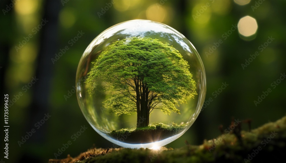 nature encapsulated the miniature tree globe