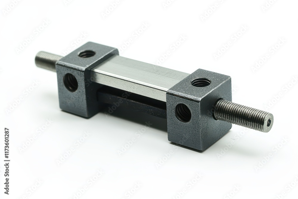 Precision Lathe Tool on White Background Precision Lathe Tool on White Background