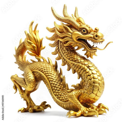 Wallpaper Mural golden dragon statue Torontodigital.ca