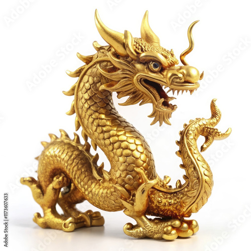 Wallpaper Mural golden dragon statue Torontodigital.ca