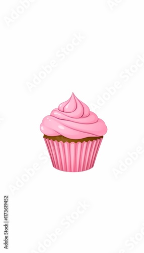 Pink cupcake  
