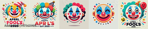 Image of clowns celebrating April Fool's Day