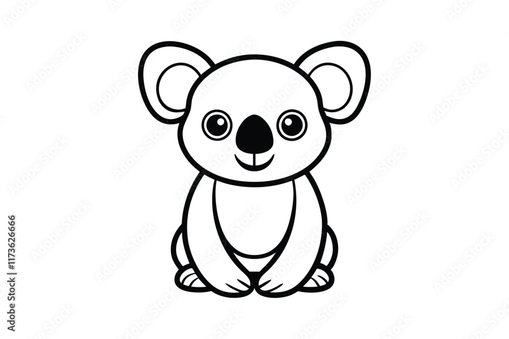 Naklejka premium cute-koala-cartoon