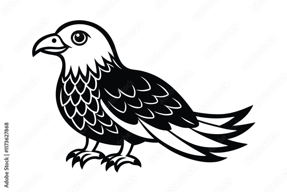 Fototapeta premium cute-eagle-cartoon