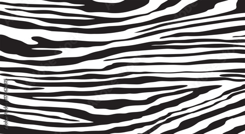 Zebra skin background vector. Animal fur, vector background for Fabric design, wrapping paper, textile, and wallpaper