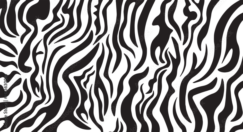 Zebra skin background vector. Animal fur, vector background for Fabric design, wrapping paper, textile, and wallpaper Zebra skin background vector. Animal fur, vector background for Fabric design, wrapping paper, textile, and wallpaper