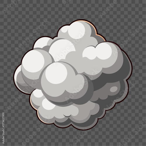 Display background with smoky atmosphere