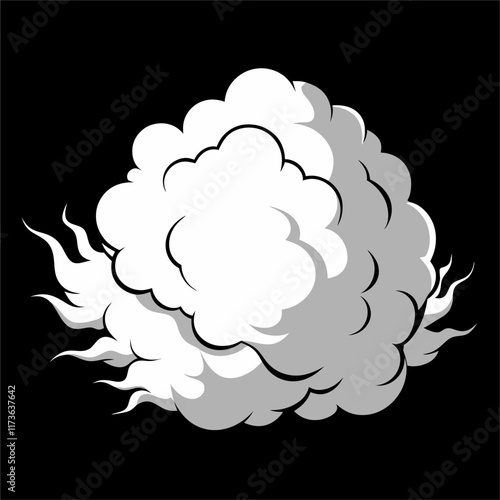 Display background with smoky atmosphere