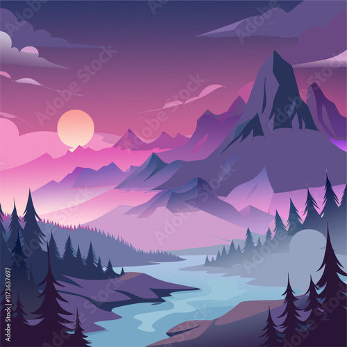 Display background with smoky atmosphere