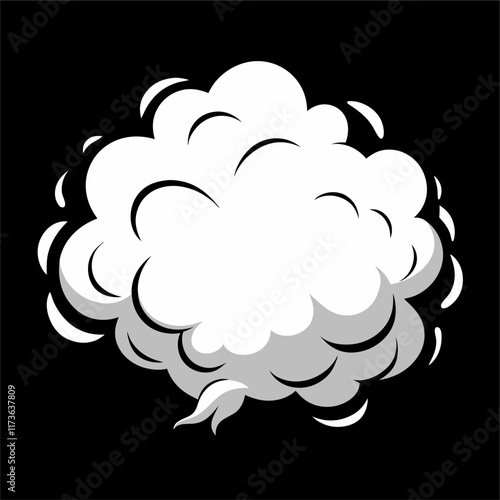 Display background with smoky atmosphere