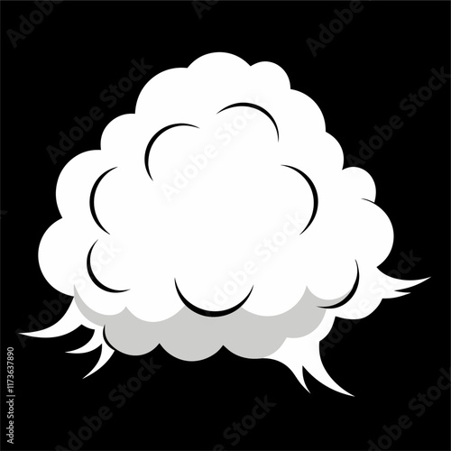 Display background with smoky atmosphere