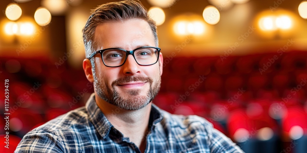 Obraz premium theater small business owner 