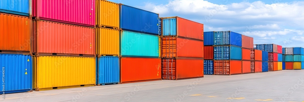 Fototapeta premium shipping dock concept for logistics and transport