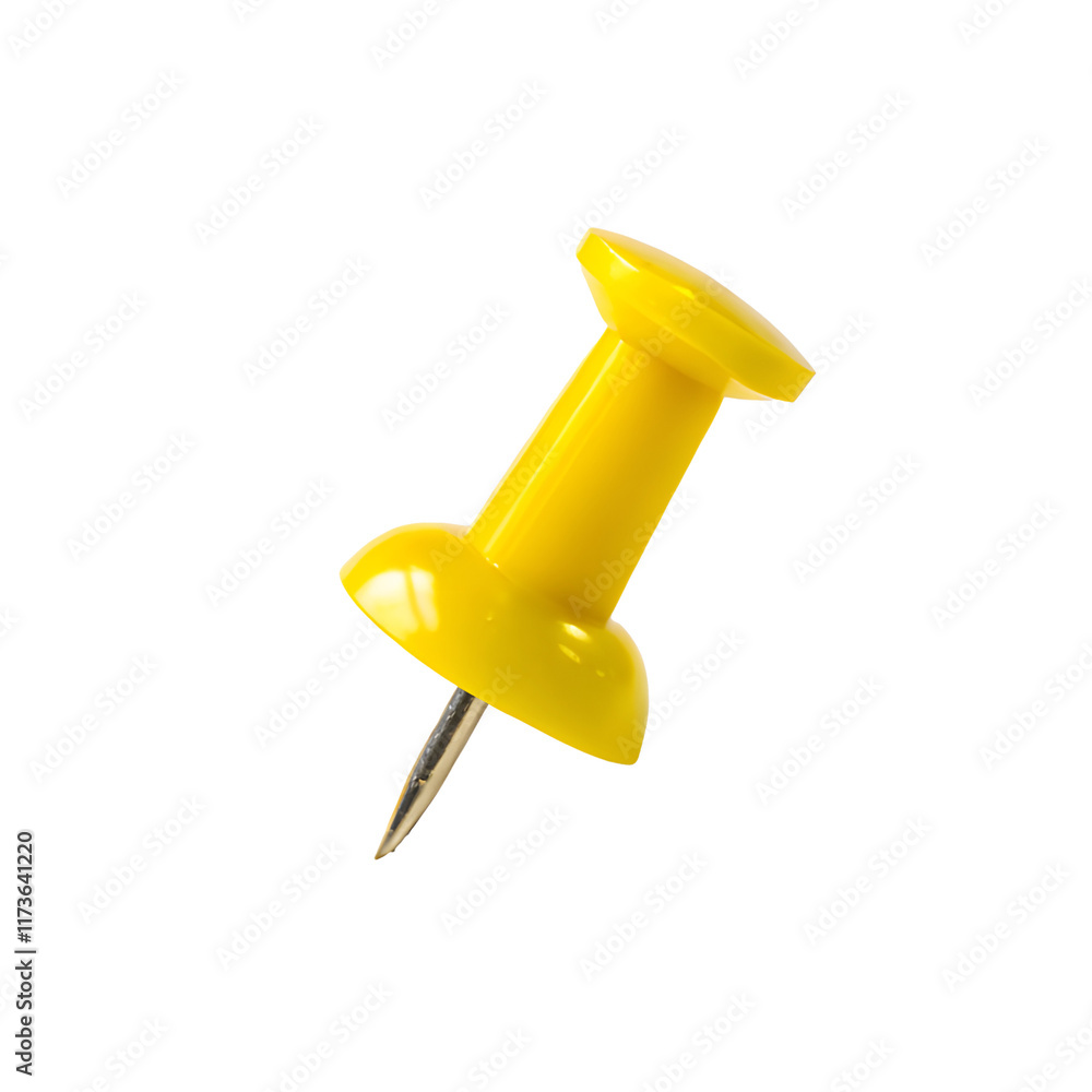 Red push pin isolated on white background Red push pin isolated on white background