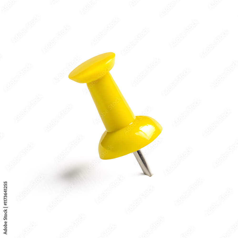 Red push pin isolated on white background Red push pin isolated on white background