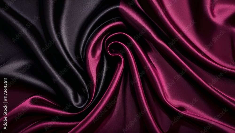 Fototapeta premium Phoenix in Black, Deep Burgundy, Ruby, Cherry, and Plum with Abstract Design, Symbolizing Fiery Rebirth and Mystical Power in a Bold Artistic Expression