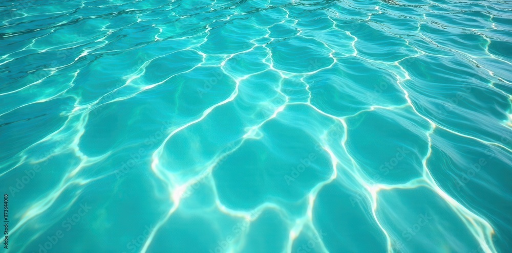 Crystal clear turquoise water with gentle wave foam, scene, sea texture Crystal clear turquoise water with gentle wave foam, scene, sea texture