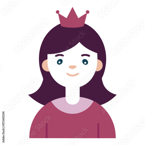 the girl is wearing a crown on her head