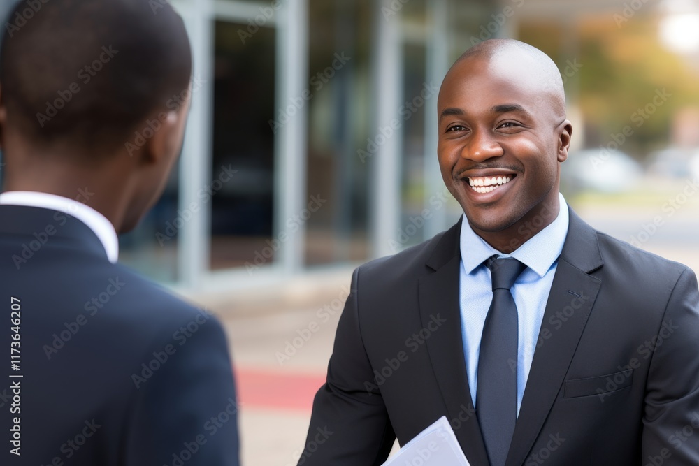 African american man engaged in professional job interview for career advancement opportunities African american man engaged in professional job interview for career advancement opportunities