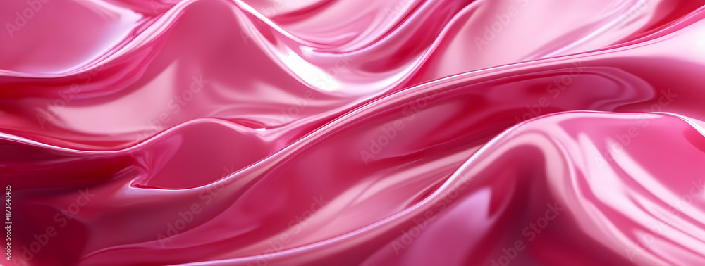 Obraz premium Glossy pink solid color background
