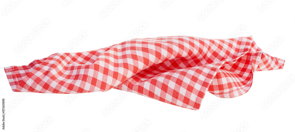 Red scarf isolated on white background Red scarf isolated on white background