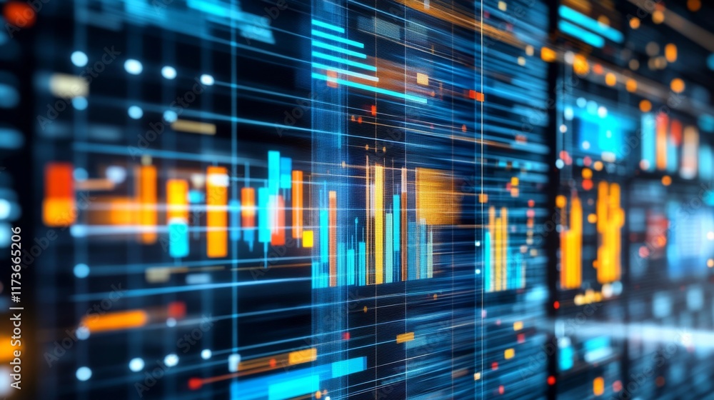 High Tech Analytics with Abstract Design Elements High Tech Analytics with Abstract Design Elements