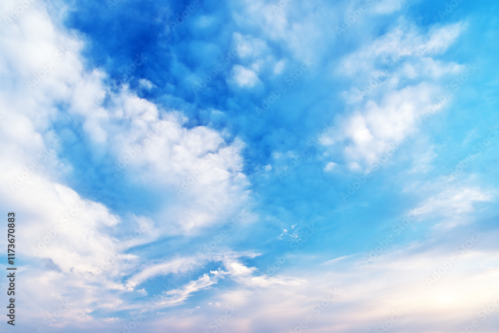 Sky background. Streaks of clouds durng sunset. Sky background. Streaks of clouds durng sunset.