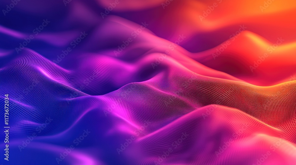 Abstract Colorful Waves: A Digital Landscape of Vibrant Hues Abstract Colorful Waves: A Digital Landscape of Vibrant Hues