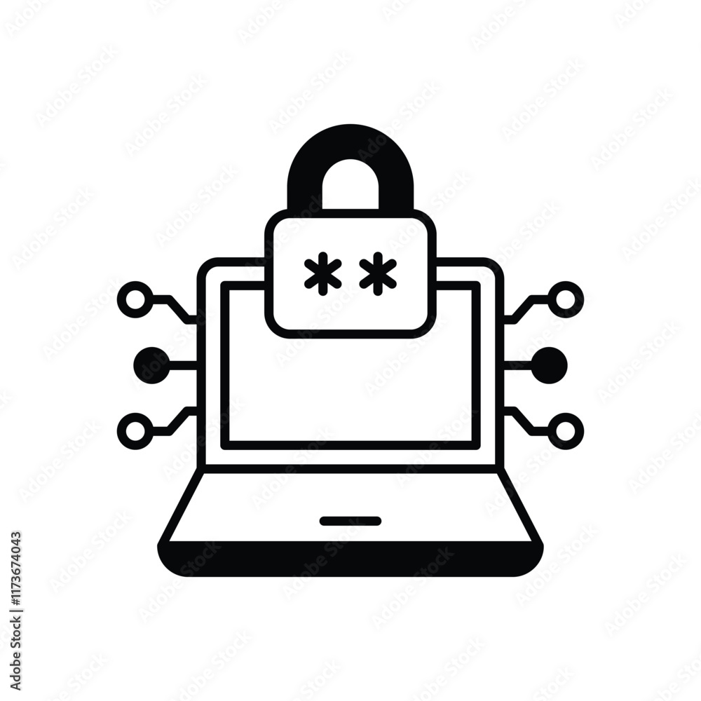 Cyber Security vector icon Cyber Security vector icon