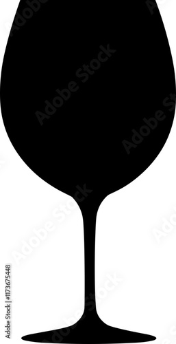 Drinking glass silhouette design illustration