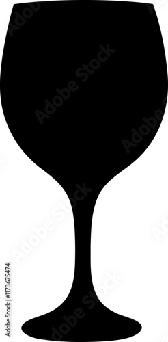 Drinking glass silhouette design illustration