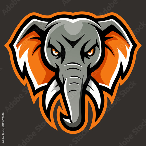 Wallpaper Mural elephant, head, logo, animal, icon, vector, symbol, wildlife, creative, abstract, jungle, tusks, trunk, nature, safari, African, mammal, strength, power, animalistic, heritage, spiritual, sacred, maje Torontodigital.ca