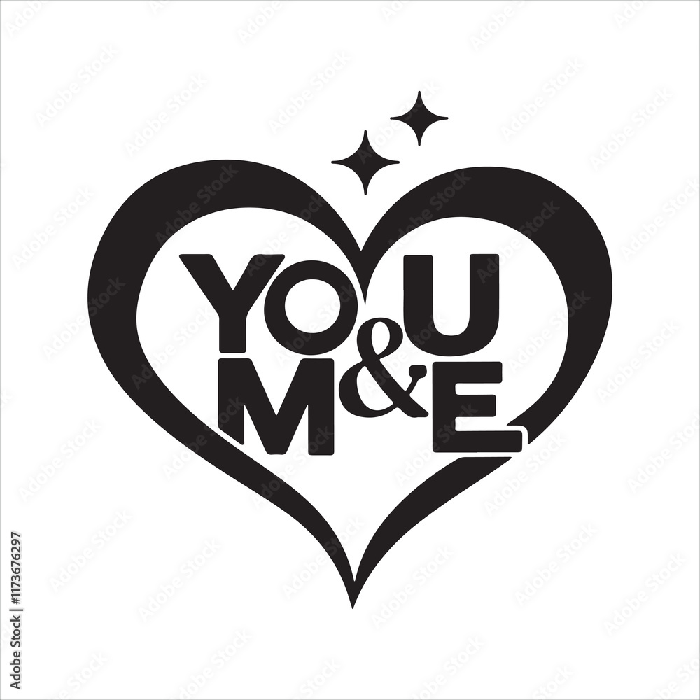 Happy Valentine's Day Silhouette Typography Vector Design with This Text Happy Valentine's Day Silhouette Typography Vector Design with This Text