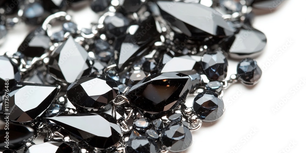 black jewels and gemstones, abstract design black jewels and gemstones, abstract design