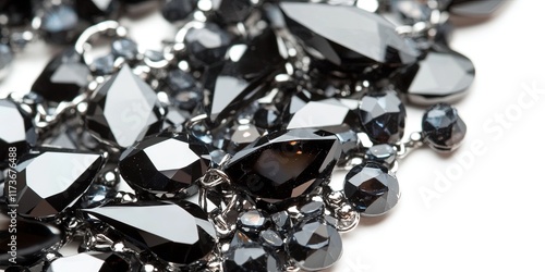 black jewels and gemstones, abstract design