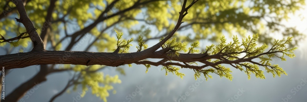 A tree branch with natural fibers exposed to sunlight, wood, texture A tree branch with natural fibers exposed to sunlight, wood, texture