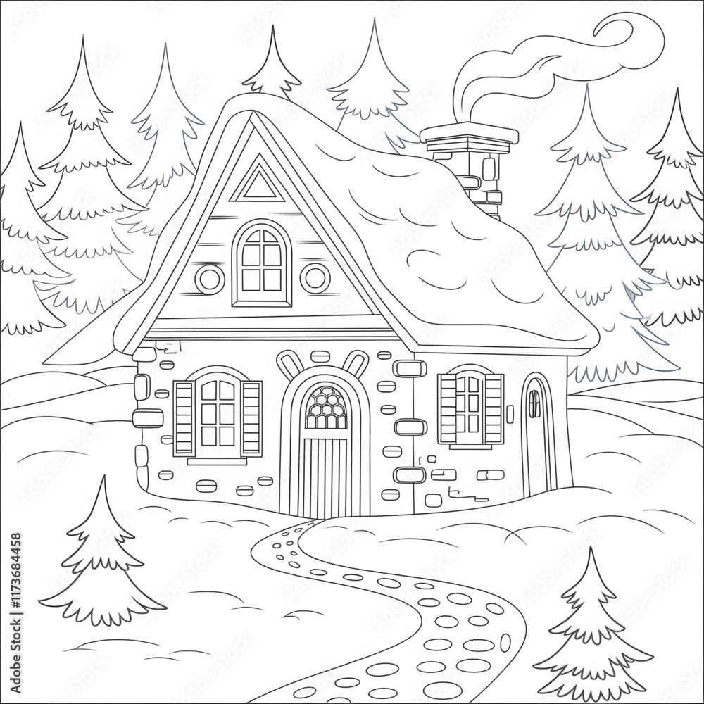 Fototapeta premium drawing of a house