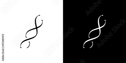 DNA science helix logo