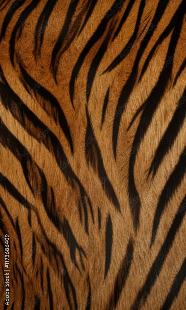 Bengal tiger fur texture with intricate patterns and stripes, wild animal, animal skin Bengal tiger fur texture with intricate patterns and stripes, wild animal, animal skin