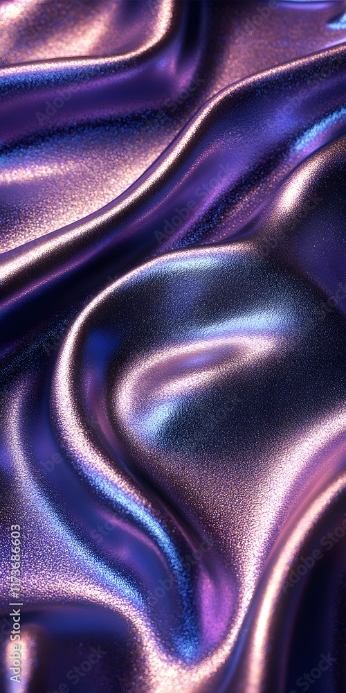 Naklejka premium Abstract backgrounds in shades of Future Dusk with flowing textures, metallic gradients, and futuristic aesthetics, perfect for creative projects, digital art, and modern designs