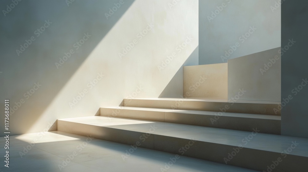 Obraz premium Modern Architecture with Natural Light and Simple Forms