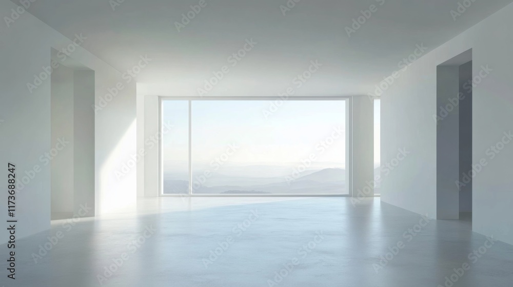 Fototapeta premium Modern Architecture with Simple Forms and Natural Light