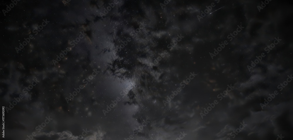 Dark sky with twinkling stars against a deep black background, stars, night Dark sky with twinkling stars against a deep black background, stars, night