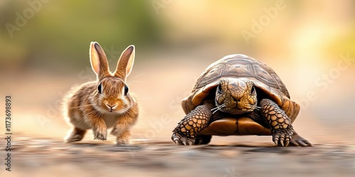 tortoise racing rabbit 