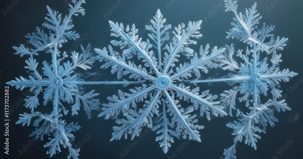 intricate snowflake border with icy blue and clear colors, peaceful, snowflakes intricate snowflake border with icy blue and clear colors, peaceful, snowflakes
