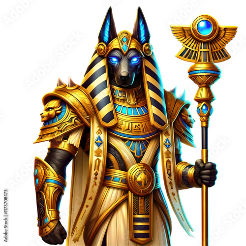 Anubis Fantasy Game Art Slot Character
