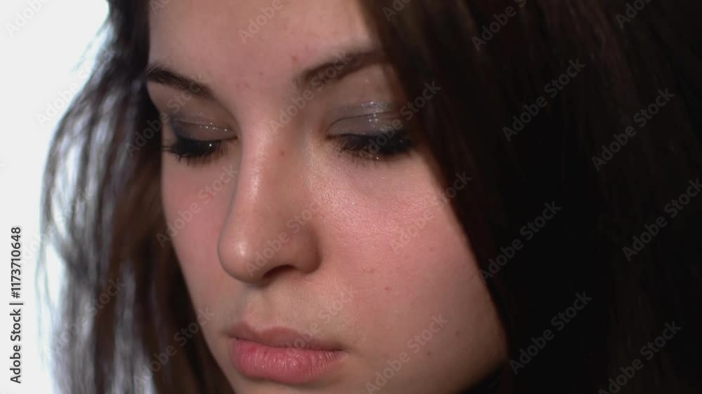 Expressive Facial Expressions of a Young Woman in Studio Expressive Facial Expressions of a Young Woman in Studio