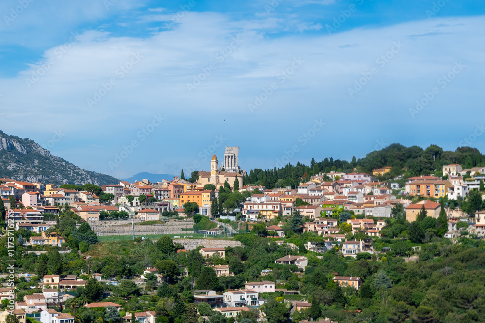 Obraz premium View on Nice, in Alpes-Maritimes in Provence-Alpes-Cote d'Azur, French Riviera, France